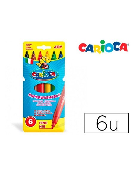 ROTULADOR CARIOCA JOY CAJA 6 COL.
