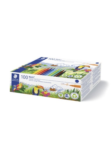 ROTULADOR STAEDTLER NORIS 326 SCHOOL PK.DE 100 UD.SURT.10 X COLOR