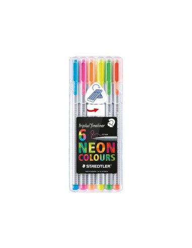 ROTULADOR STAEDTLER TRIPLUS NEON COLOURS ESTUCHE 6 UD.SURT.