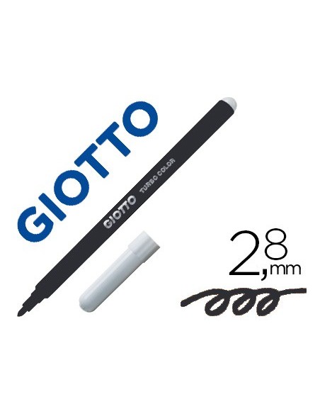 ROTULADOR GIOTTO TURBO LAVABLE BLOQUEADA UNICOLOR NG.