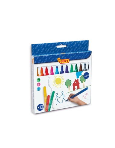 ROTULADOR JOVI MAXI 13 MM CAJA 12 ROTULADORES SURT.