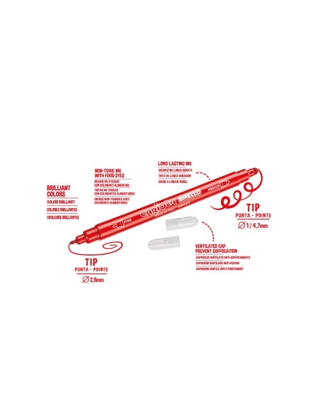 ROTULADOR CARIOCA BIRELO BIPUNTA CAJA 12 COL.