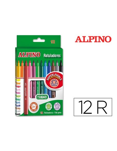 ROTULADOR ALPINO CAJA 12 COL.