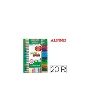 ROTULADOR ALPINO DOUBLE DOUBLEPUNTA GRUESA Y PUNTA FINA CAJA 20 COL. 2