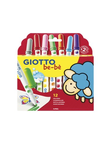 ROTULADOR GIOTTO BEBE CAJA 12 COL.