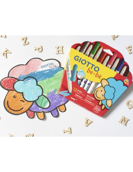 ROTULADOR GIOTTO BEBE CAJA 12 COL.