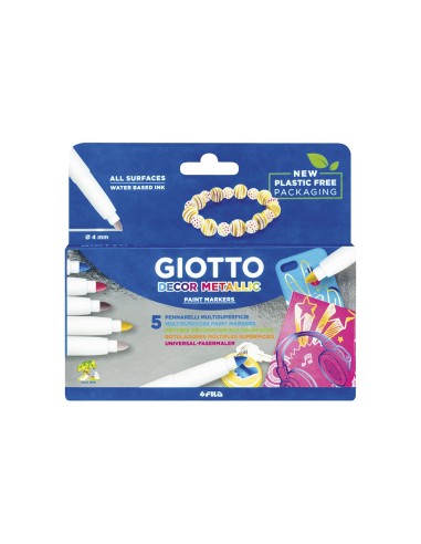 ROTULADOR GIOTTO DECOR METAL CAJA 5 ROTULADORES