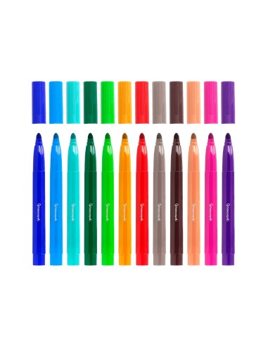 ROTULADOR JUMBO BOLSA 12 COL.