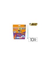 ROTULADOR BIC KIDS 10 COLORES PUNTA PINCEL TINTA BASE AGUA 828964 2