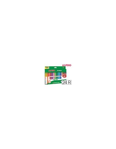 ROTULADOR ALPINO STANDARD CAJA DE 24 COLORES AR001003