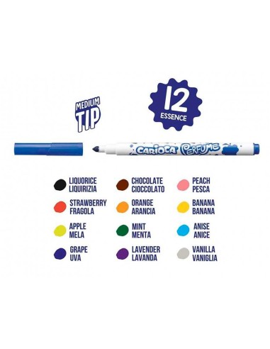 ROTULADOR CARIOCA PERFUME XPLOSION CAJA 12 UD.SURT.