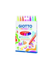 ROTULADOR GIOTTO TURBO MAXI FLUO CAJA 8 UD.SURT.