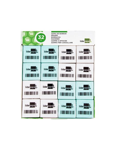 GOMA LIDERPAPEL LAPIZ FORMA CUADRADA