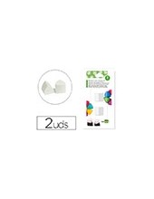 REPUESTO GOMA LIDERPAPEL TRIANGULAR SACAPUNTAS BLISTER 2 UNIDADES 2