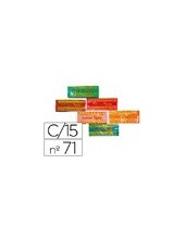 PLASTILINA JOVI 71 SURTIDA TAMAÑO MEDIANO CAJA 15 UDS. 2