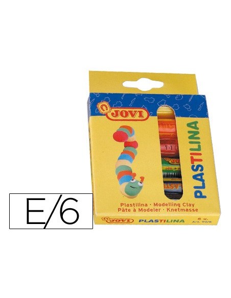 PLASTILINA JOVI ESTUCHE 6 UDS.