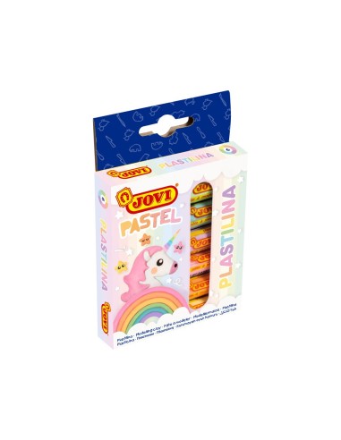 PLASTILINA JOVI 90 ESTUCHE 6 UD.PASTEL SURT.15 G