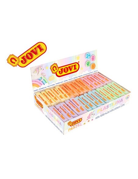 PLASTILINA JOVI 70 SURTIDA PEQUEÑO 50 G PASTEL CAJA 30 UD.