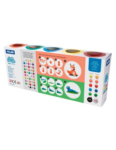 PASTA MILAN MODELAR SOFT DOUGH BASIC CAJA 10 BOTES SURT.85 G