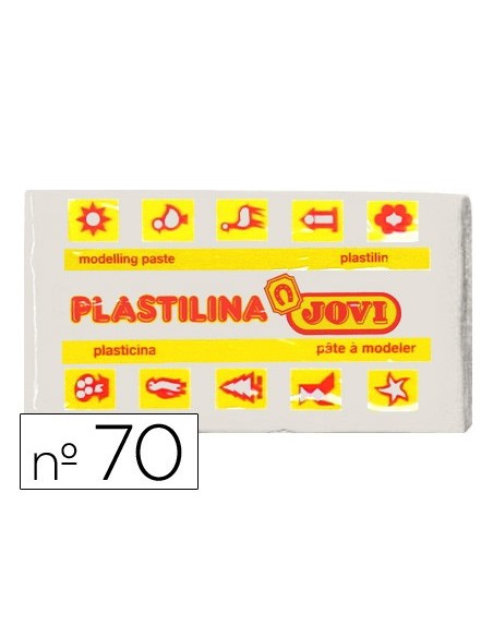 PLASTILINA JOVI 70 BLANCA UD. TAMAÑO PEQUEÑO
