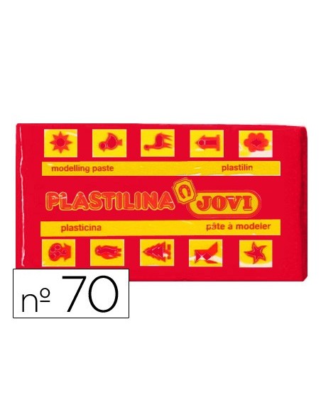 PLASTILINA JOVI 70 ROJO UD. TAMAÑO PEQUEÑO