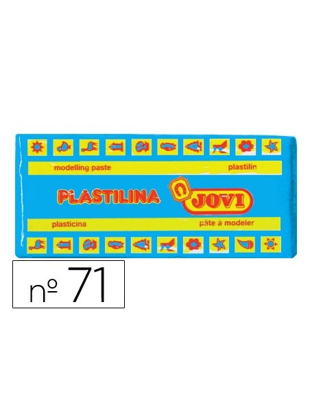 PLASTILINA JOVI 71 AZUL CLARO UD. TAMAÑO MEDIANO