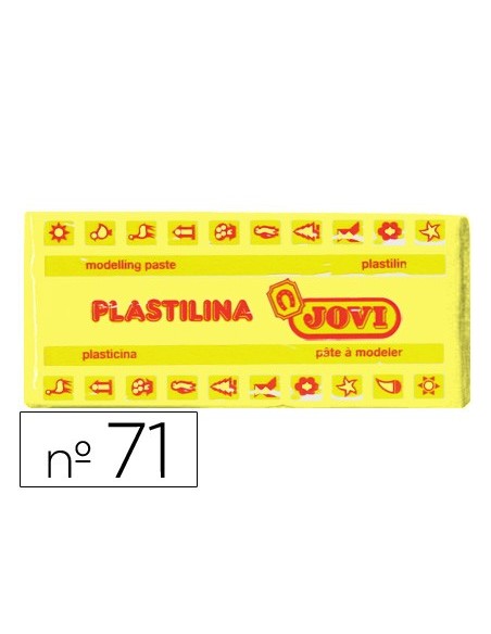 PLASTILINA JOVI 71 AMARILLO CLARO UD. TAMAÑO MEDIANO