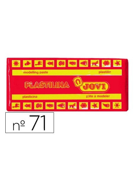 PLASTILINA JOVI 71 ROJO UD. TAMAÑO MEDIANO
