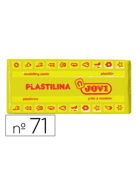 PLASTILINA JOVI 71 AMARILLO OSCURO UD. TAMAÑO MEDIANO