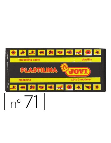 PLASTILINA JOVI 71 NEGRO UD. TAMAÑO MEDIANO