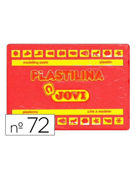 PLASTILINA JOVI 72 ROJO UD. TAMAÑO GRANDE