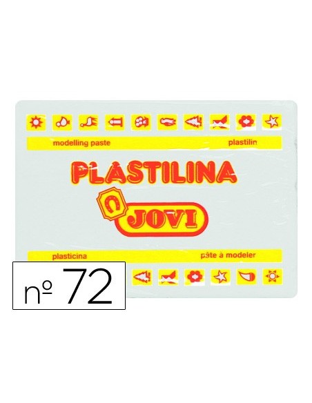 PLASTILINA JOVI 72 BLANCO UD. TAMAÑO GRANDE