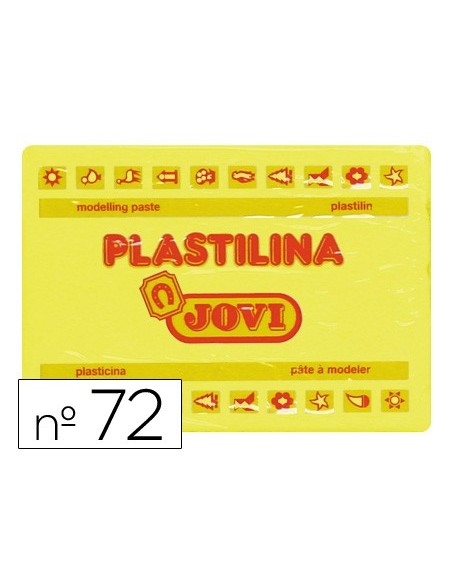 PLASTILINA JOVI 72 AMARILLO CLARO UD. TAMAÑO GRANDE