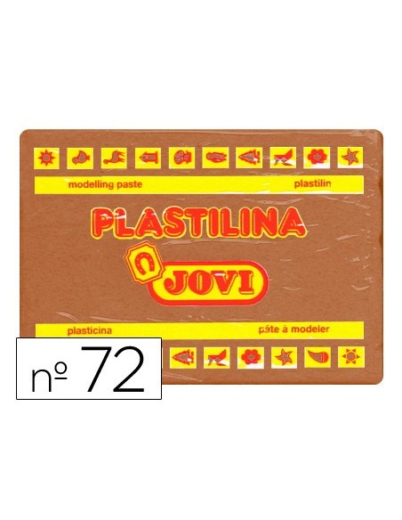 PLASTILINA JOVI 72 MARRON UD. TAMAÑO GRANDE