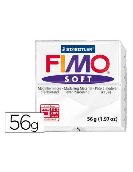 PASTA STAEDTLER FIMO SOFT 56 GR COLOR BLANCO
