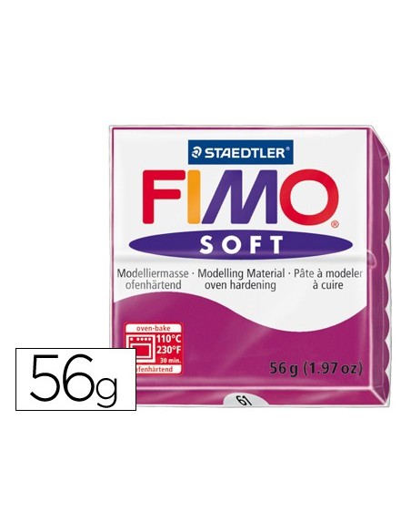 PASTA STAEDTLER FIMO SOFT 56 GR COLOR PURPURA