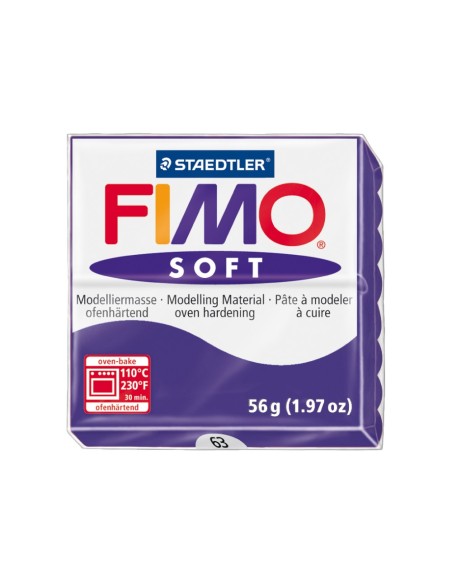 PASTA STAEDTLER FIMO SOFT 56 GR COLOR VIOLETA OSCURO