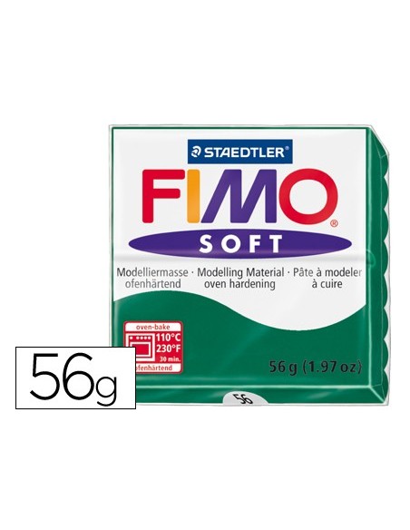 PASTA STAEDTLER FIMO SOFT 56 GR COLOR VER ESMERALDA