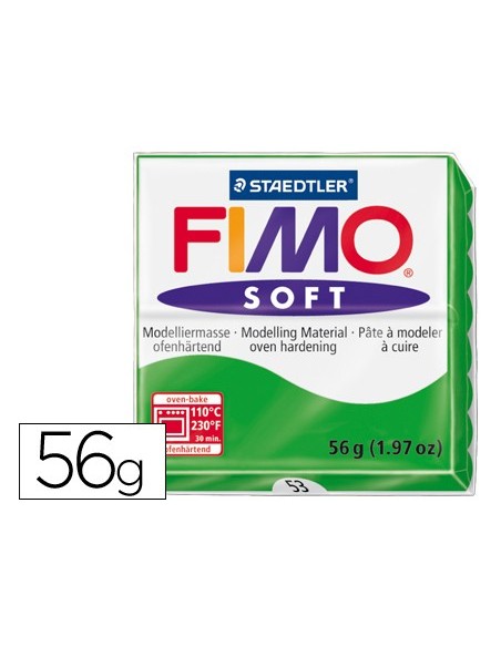PASTA STAEDTLER FIMO SOFT 56 GR COLOR VER TROPICAL
