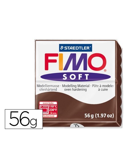 PASTA STAEDTLER FIMO SOFT 56 GR COLOR CHOCOLATE
