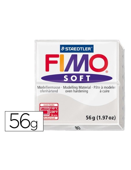 PASTA STAEDTLER FIMO SOFT 56 GR COLOR GRIS