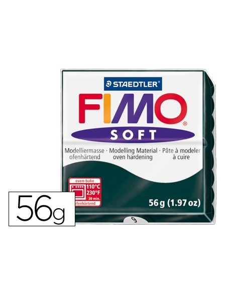 PASTA STAEDTLER FIMO SOFT 56 GR COLOR NEGRO