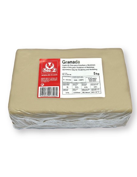 PASTA MODELAR SIO-2 GRES GRANADA ESCULTURA Y MODELADO PAQUETE 5 KG