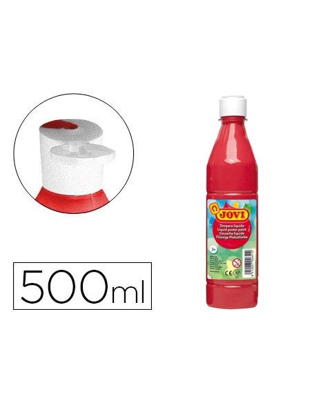 TEMPERA LIQUIDA JOVI 500 CC BERMELLON