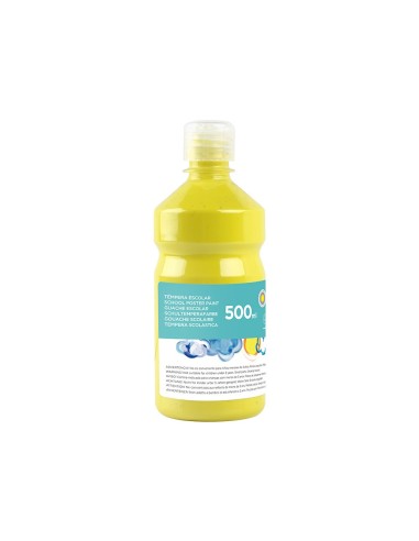 TEMPERA ESCOLAR LIDERPAPEL 500 ML AMARILLO LIMON