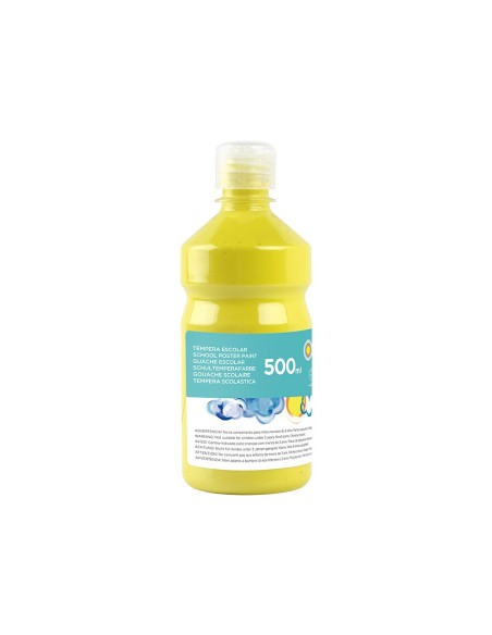TEMPERA ESCOLAR LIDERPAPEL 500 ML AMARILLO LIMON