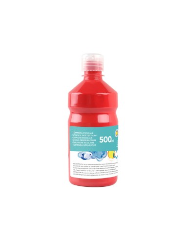 TEMPERA ESCOLAR LIDERPAPEL 500 ML ROJO
