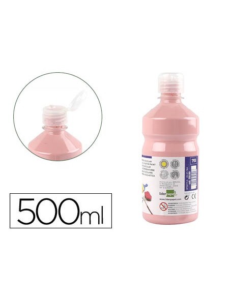 TEMPERA ESCOLAR LIDERPAPEL 500 ML ROSA