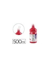 TEMPERA ESCOLAR LIDERPAPEL 500 ML ROJO ESCARLATA 2