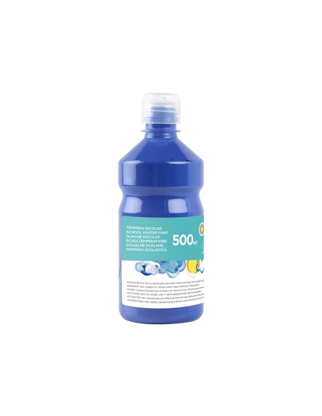 TEMPERA ESCOLAR LIDERPAPEL 500 ML AZUL MARINO